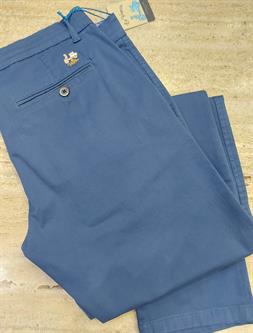 La Vespita pantalón chino azul índigo para hombre